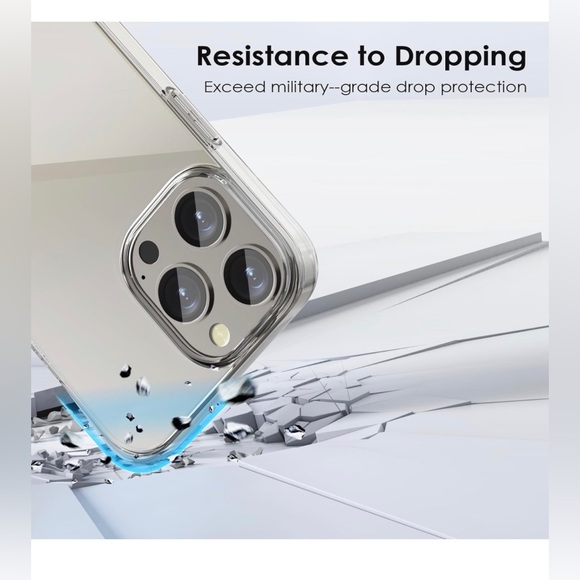 NEW iPhone 15 Pro Case Clear, anti-yellowing cover case 6.1 inch - Picture 4 of 10